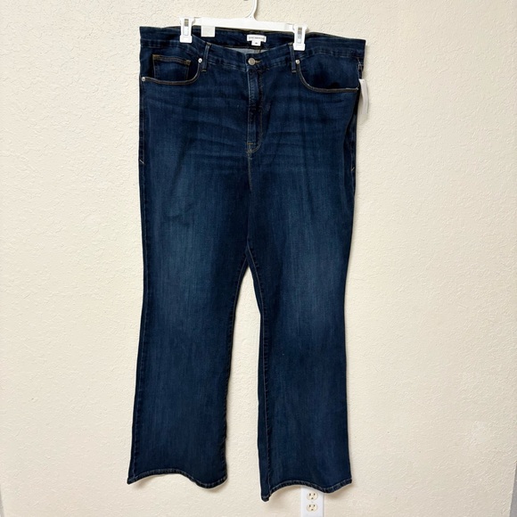 Good American Denim - NWT Good American Women's Good Leg Flare Denim Blue Jeans Plus Size 26